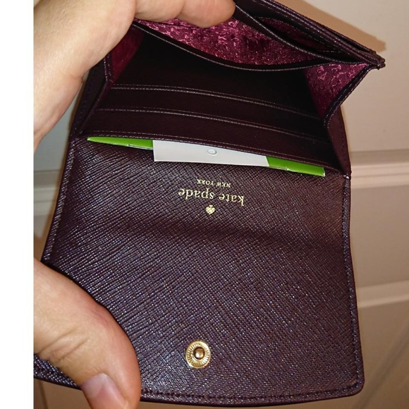 Kate Spade Mahogany Laurel Way Mahogany Leather Wallet - Picture 6 of 9